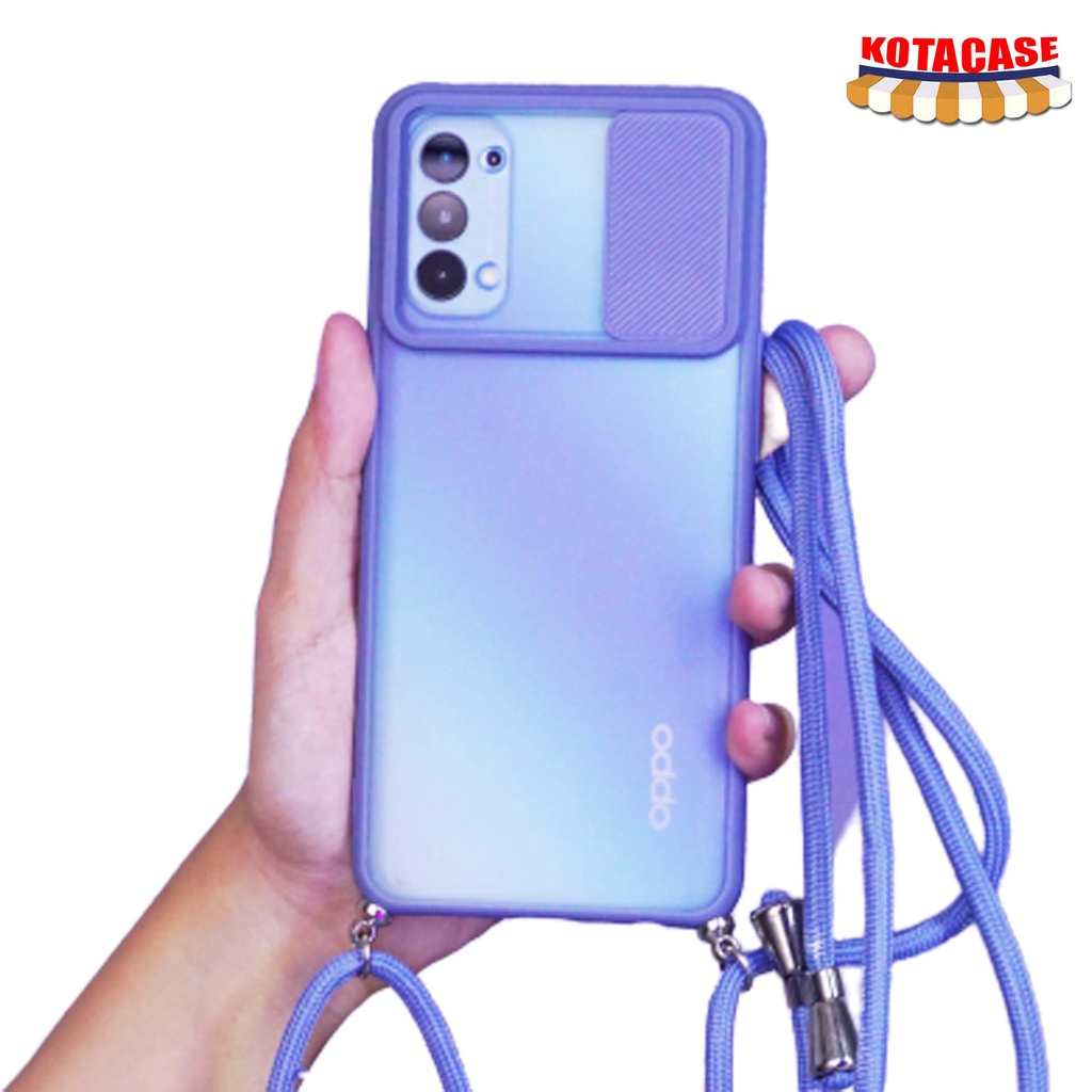 Kotacase - Samsung A10/ M10 | A11 | A12 | A10S/ M01S | A01 Candy Tutup Lensa With Tali Colour