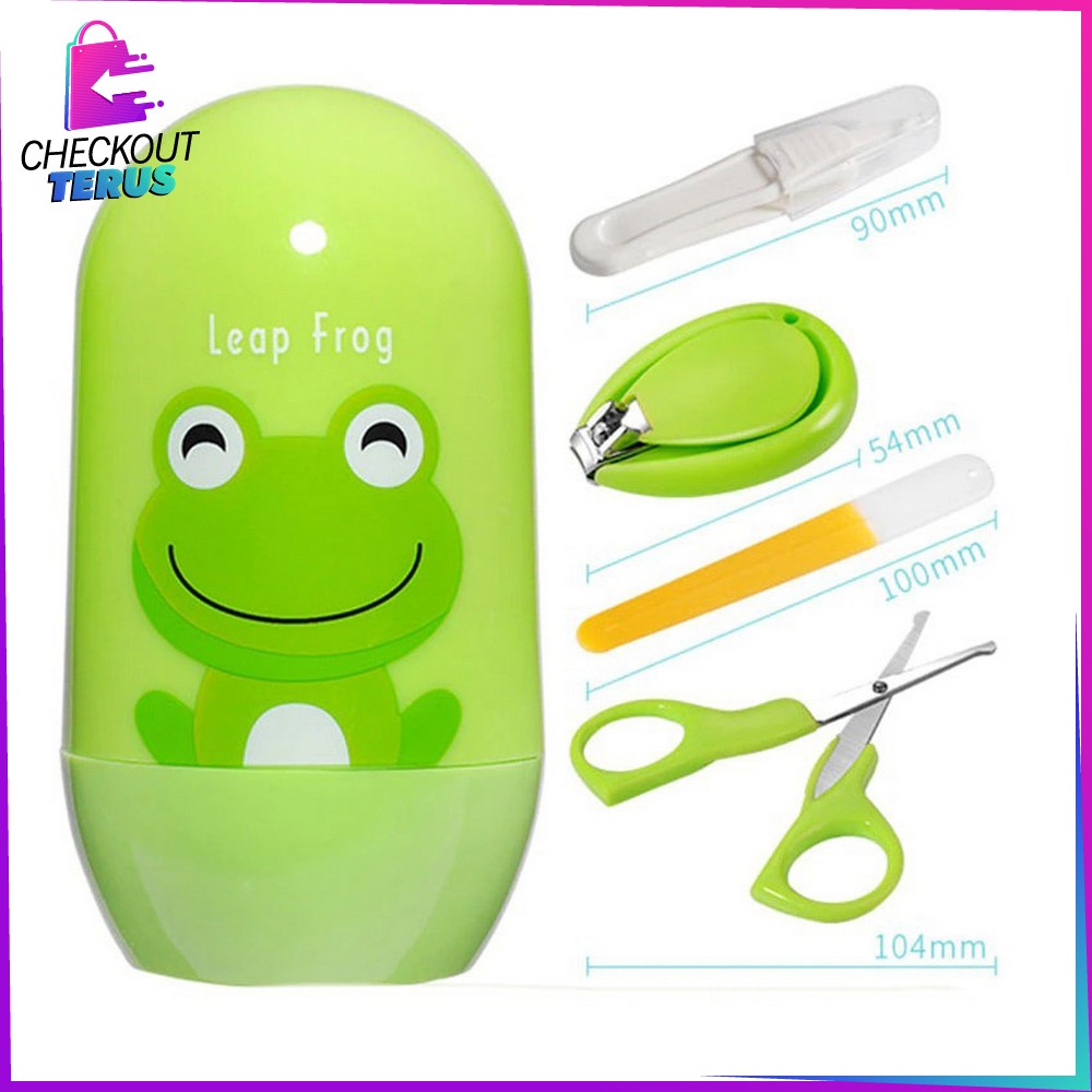 CT C285 Gunting Kuku Bayi Set Baby Care Kit 4IN1 Baby Nail Clipper Set  Manicure Set Bayi Gunting Kuku Warna Bayi