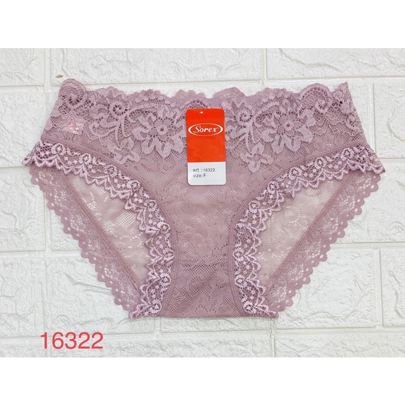 CD | Celana Dalam Wanita Semi Transparan SOREX 16321 &amp; 16322 Freesize