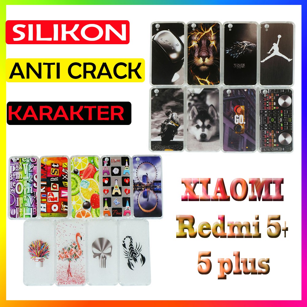 Kesing Silikon Xiaomi Redmi 5+ PLus Case Silicone Soft Case Handphone Casing Anti Crack