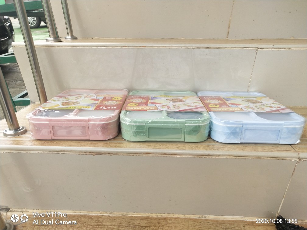 Tempat Makan Yooyee 578 Green Pink Blue Anti Tumpah