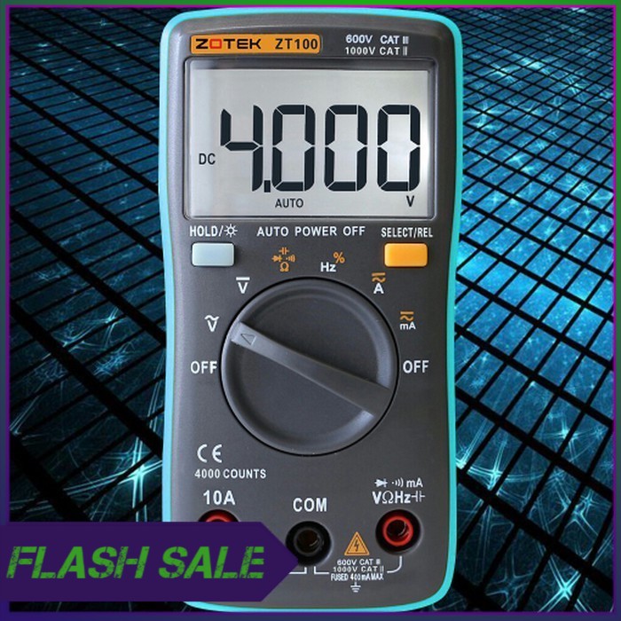 Auto Range Digital Multimeter Zotek ZT100 Multi Meter