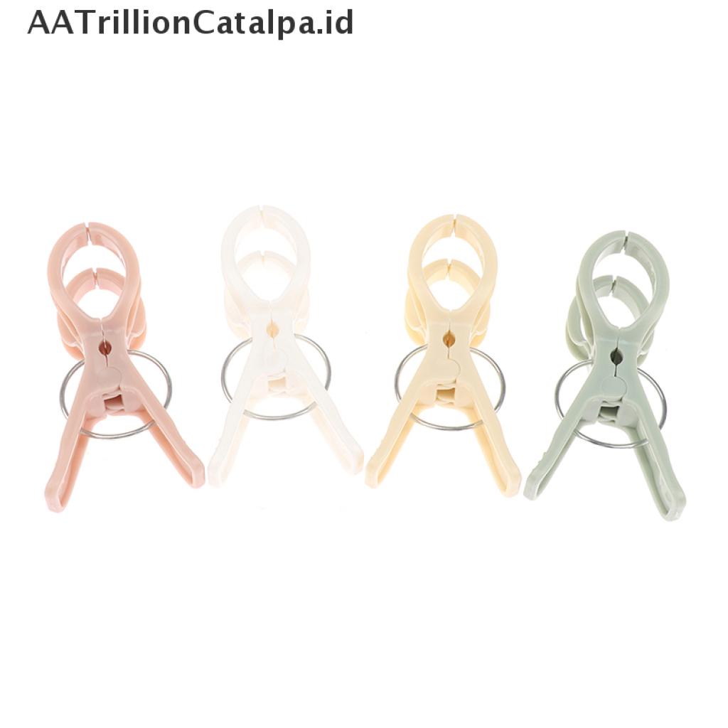 4 Pcs Klip Gantungan Pakaian Handuk Besar Bahan Plastik Tahan Angin