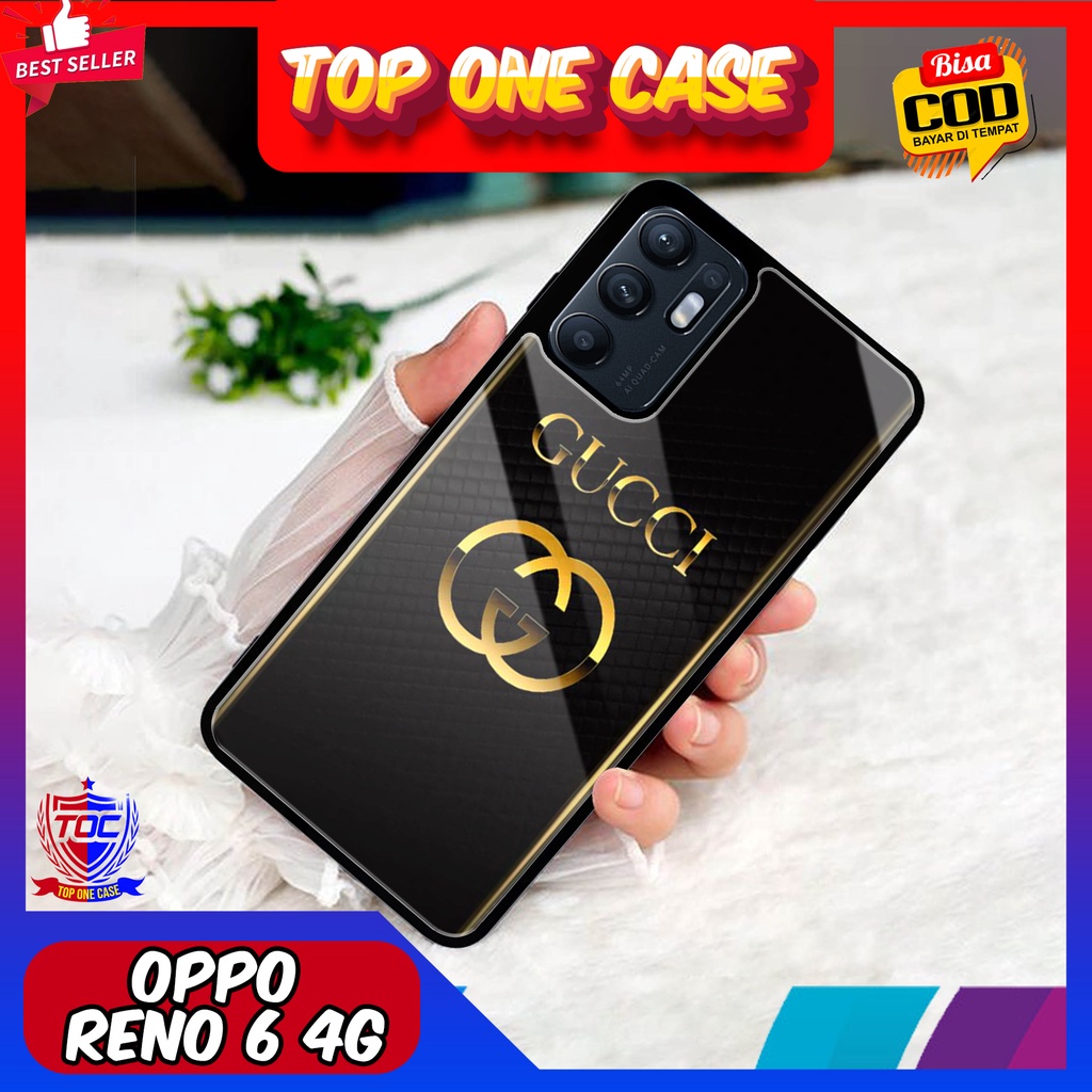Case OPPO RENO 6 4G - Casing OPPO RENO 6 4G Terbaru Top One Case [ MOTIF BRAND GC ] Casing Hp OPPO R