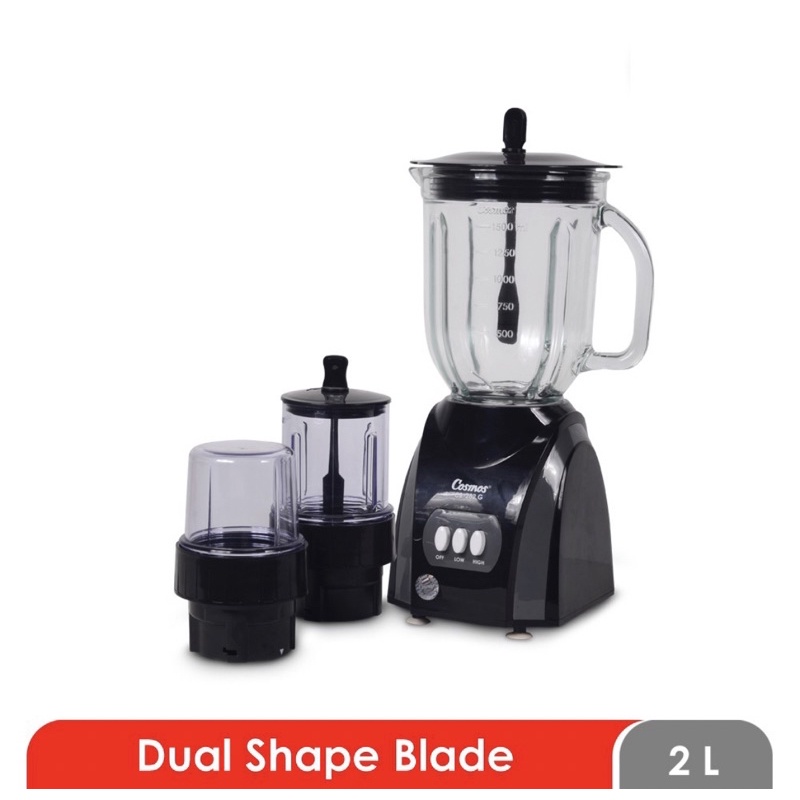 [ Cosmos ] Blender Kaca / Beling Cosmos CB 282 G - 282G / 281 G - 281G 3in1 - Big Capacity