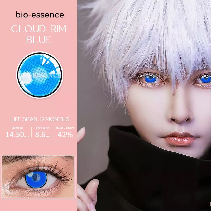 SOFTLENS CLOUD RIM BLUE COSPLAY HALLOWEEN ANIME DEMON SLAYER