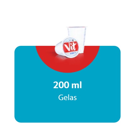 

Air Mineral Vit Gelas 200 ml 1 dus isi 48