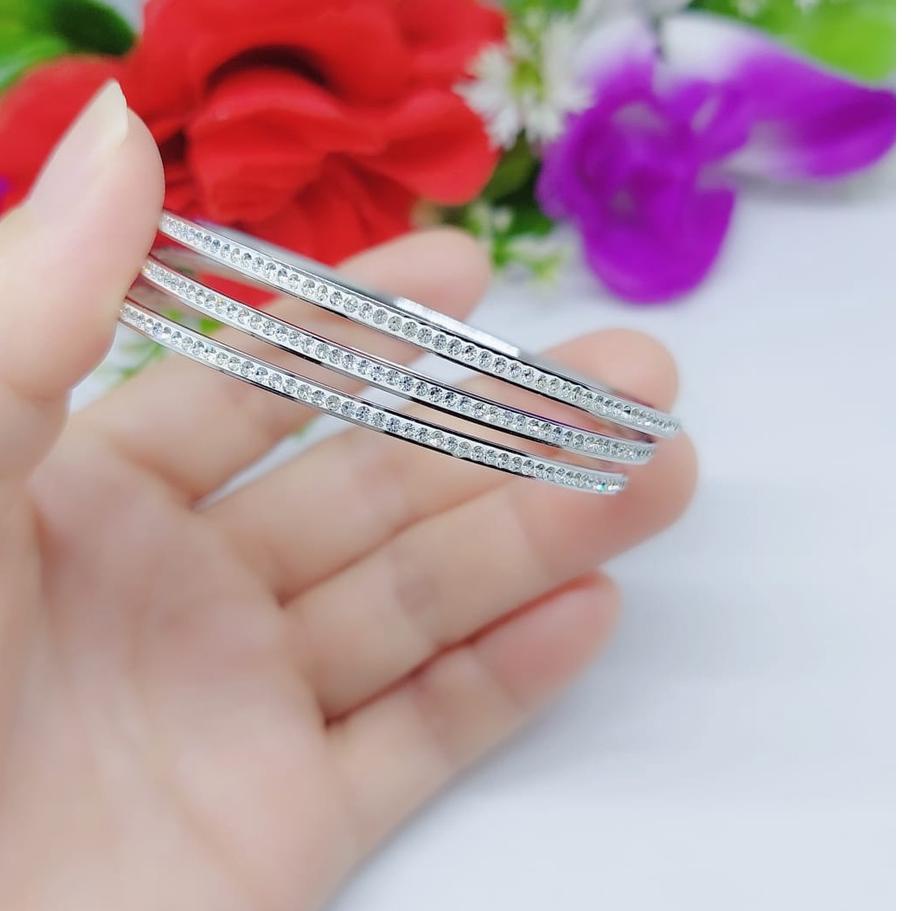 레 Gelang Titanium keroncong set 3 mata