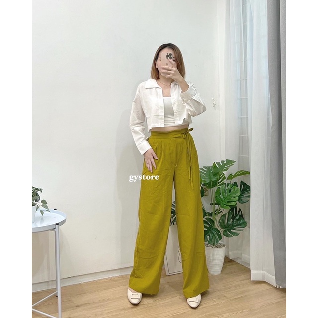 Jilly Pants | Celana Kulot Tali Highwaist