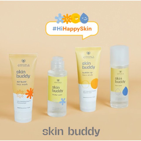 ★ BB ★ Emina Skin Buddy SERIES | Face Wash / Scrub 60ml Dot Burst / Double Bubble
