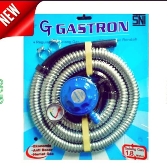 selang gas paket gastron ( selang +regulator gas