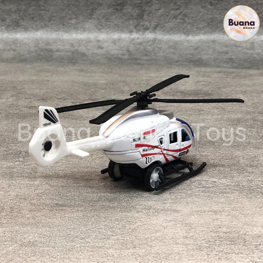 DIECAST MODERN CITY HELICOPTER MAINAN ANAK KENDARAAN HELIKOPTER CITY TRASNPORT DIE-CAST M218