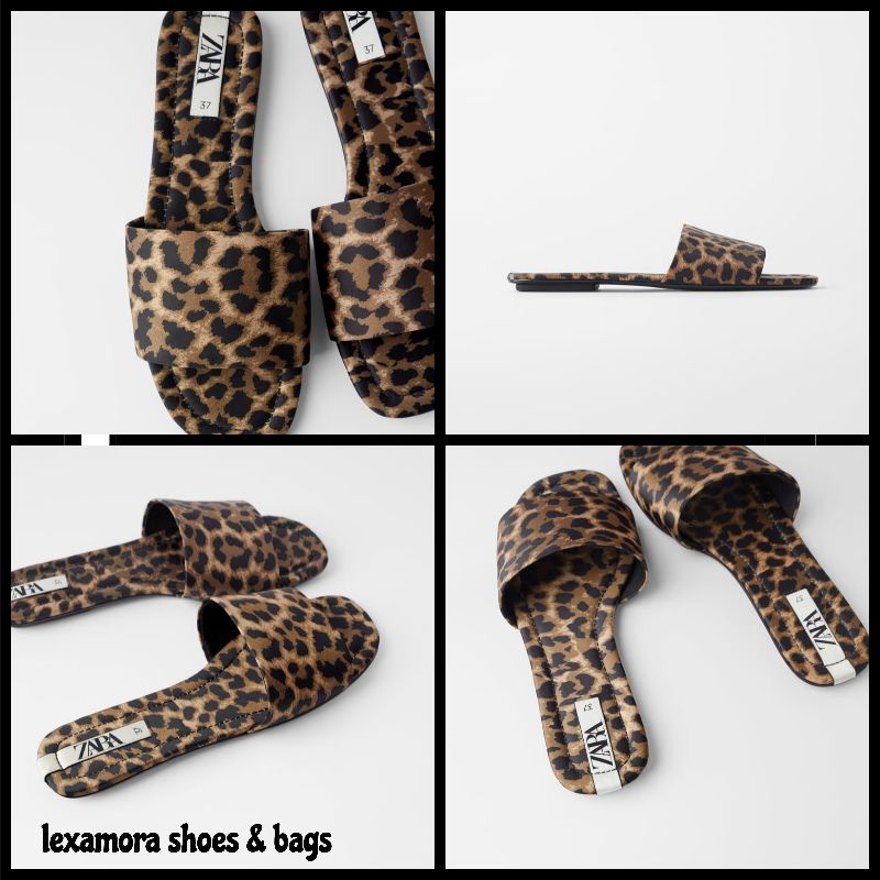 zara leopard print sandals