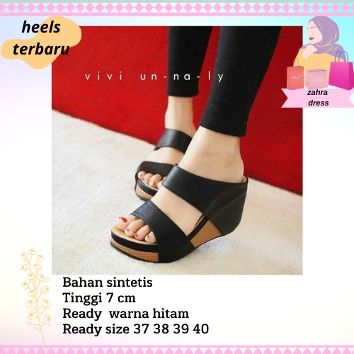Wedges Wanita sandal Wanita Pesta Premium (Wedges Calbi -Wedges Bunga)