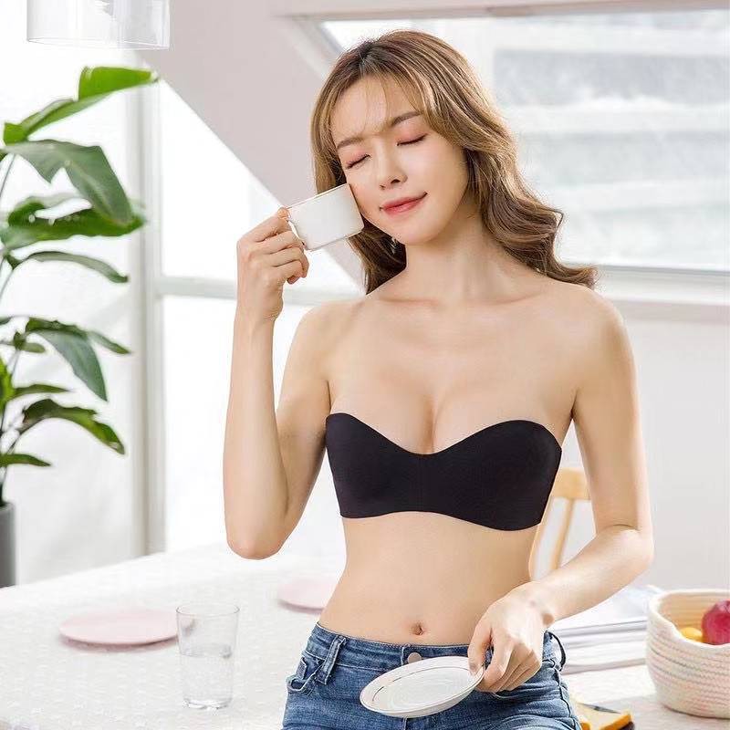 Bra Bralette Push Up Seamless Tanpa Kawat Warna Polos untuk Wanita bh-2