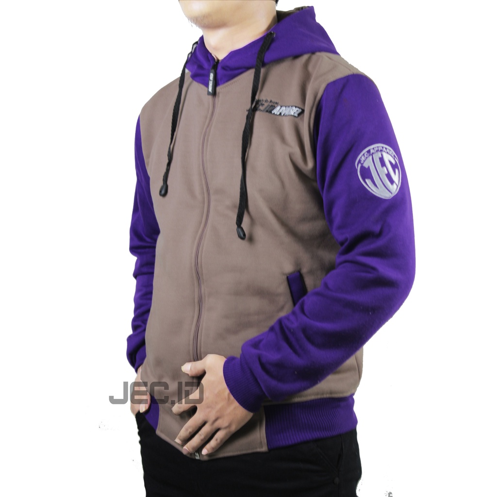 Jaket Sweater Hoodie Zipper Jec Apparel Premium Gramasi Tebal