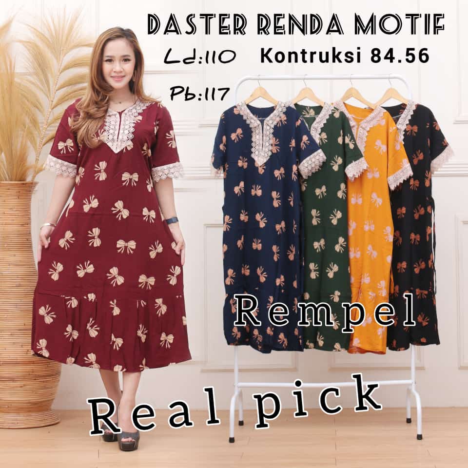 DASTER ARAB MURAH  || DASTER RENDA ZEEMA MOTIF PITA BUSUI ||