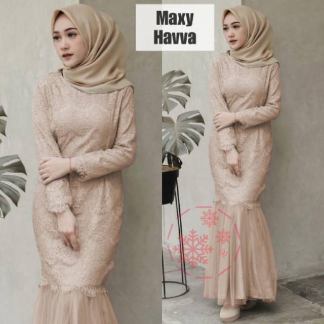 XC - Maxi Dress Havva / Maxi Hajuka/Maxi Dress Terbaru / Maxi Dress Kekinian / Fashion Muslim