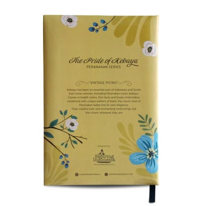 

Notebook Vintage Picnic Kebaya Peranakan Sepiring Indonesia