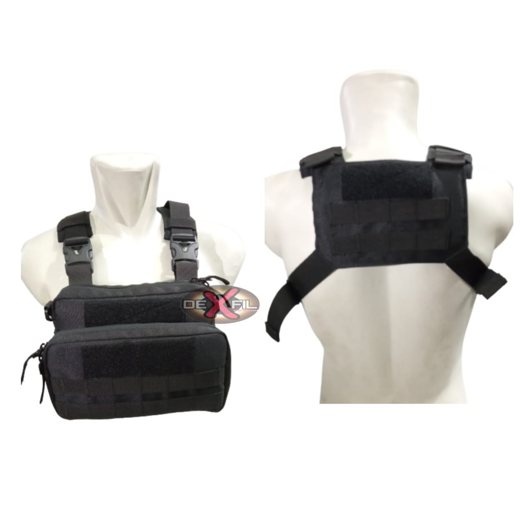 tas dada besar kekinian terlaris warna hitam - dexfil army