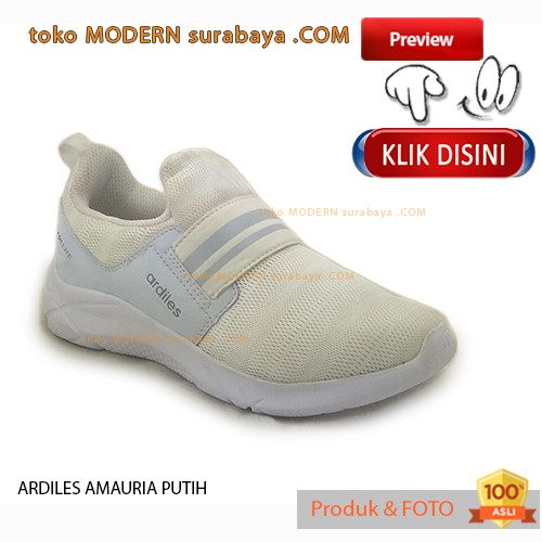 Ardiles Amauria Putih Sepatu Wanita Sneakers Tanpa Tali