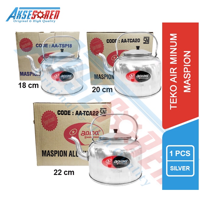 Teko Air Minum Aluminium Maspion / Picher / Tempat Air Mineral / Wadah Air Polos / Teko Jadul / Teko