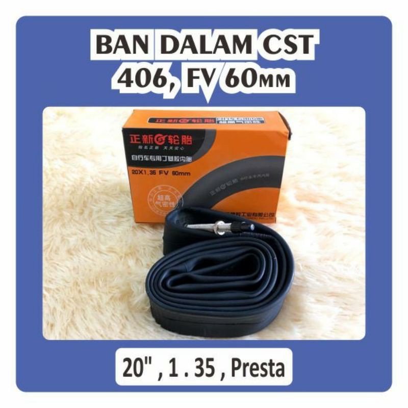 Ban dalem Cst Pentil Kecil Presta Dalam 406 valve panjang 6 cm 60 mm 6cm 20 inch Murni 20 x 1 35