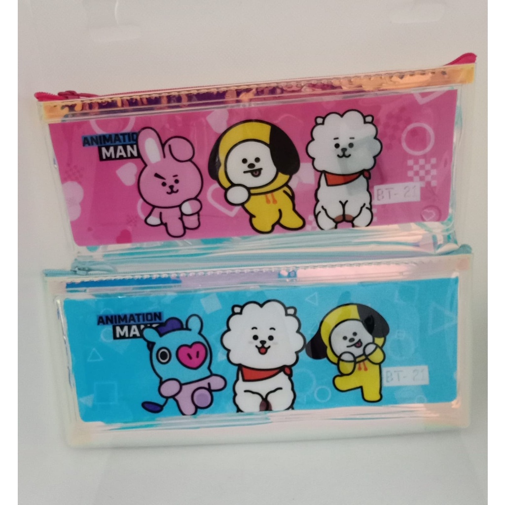 TEMPAT PENSIL ANAK SLETING PEN CASE KOTAK PENSIL DOMPET NYALA LAMPU PC-376 MOTIF KARAKTER LUCU