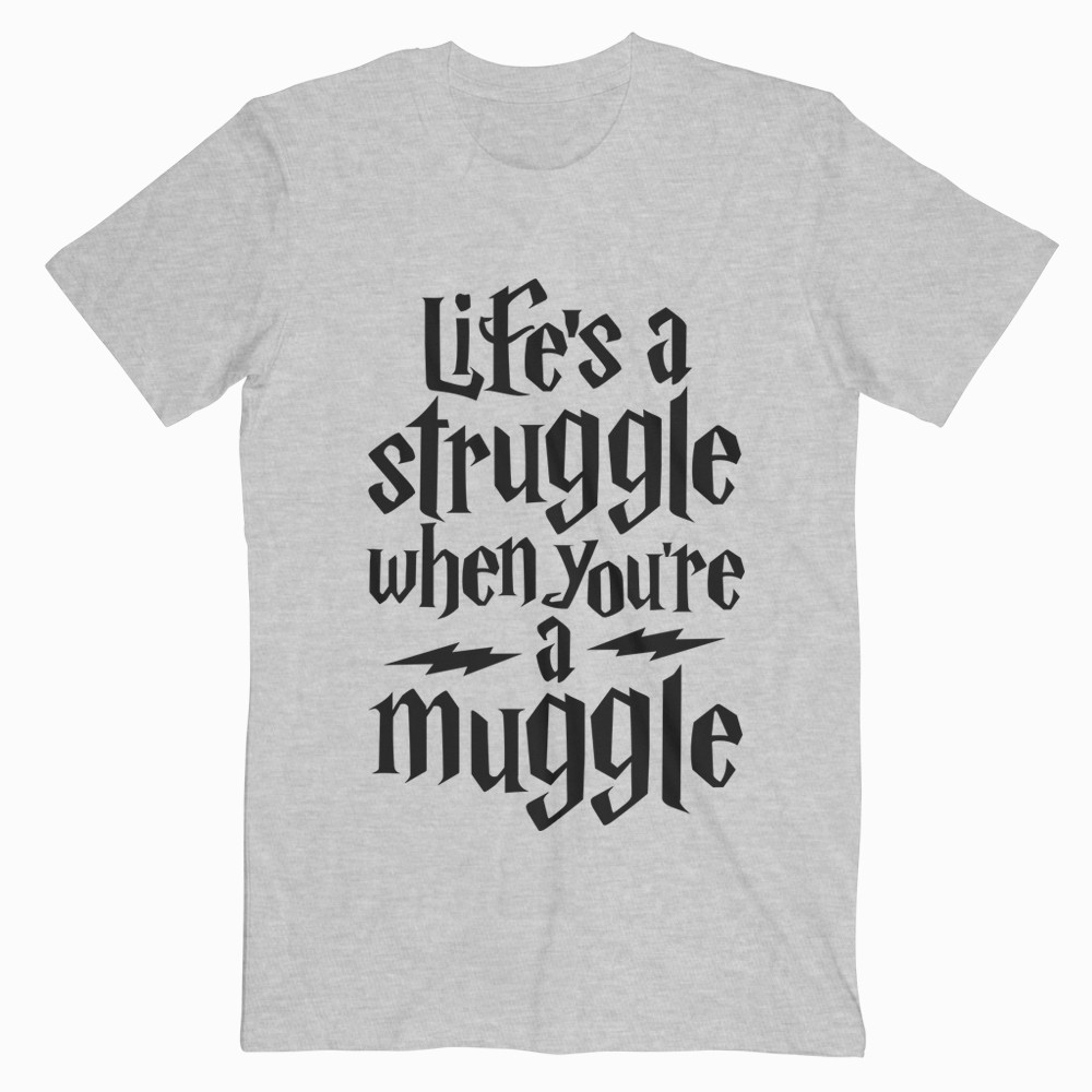 Kaos Big Size Harry Potter Life's A Struggle When You are A Muggle Jumbo M-L-XL-2XL-3XL-4XL-5XL