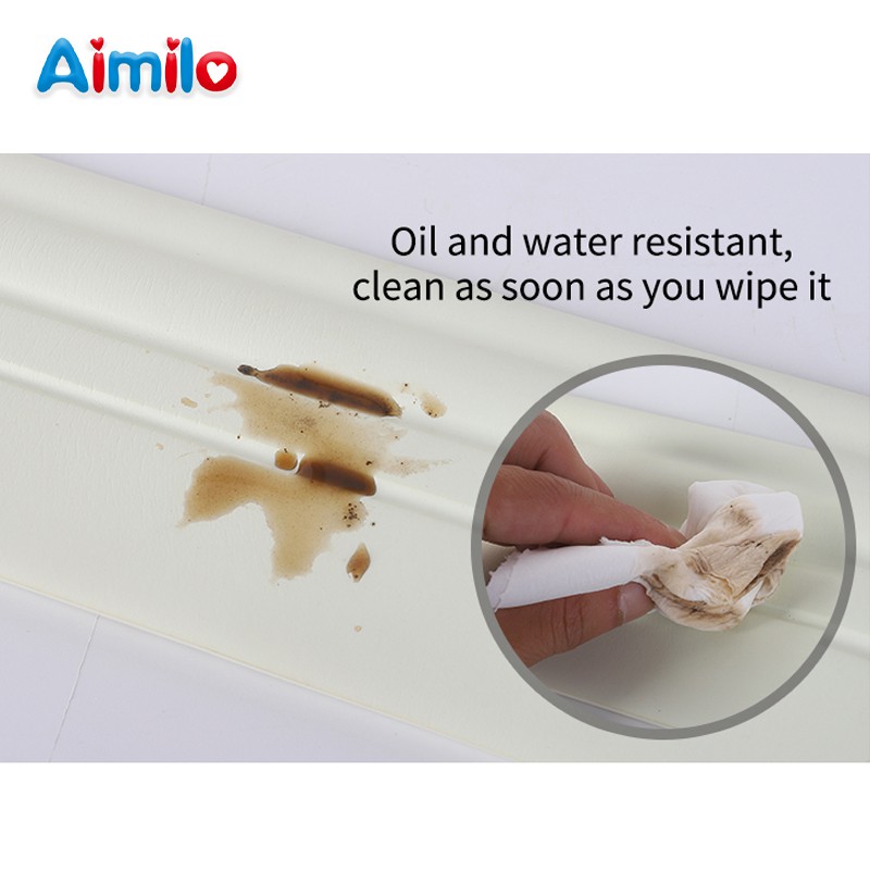 (Aimilo)  List Wallpaper Dinding 3D Wall Foam Border List Stiker 2.3 Meter-2