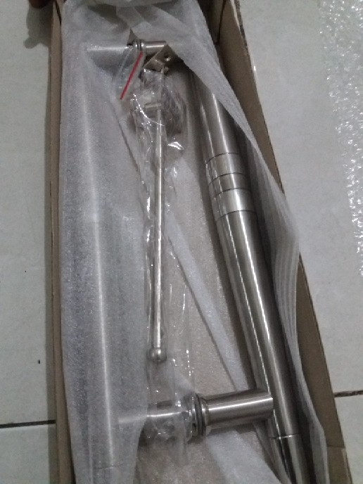 Handle Pintu Rumah / Tarikan Pintu Rumah / Gagang Pintu Rumah Stainless Baut Tembus Pensil 45 Cm