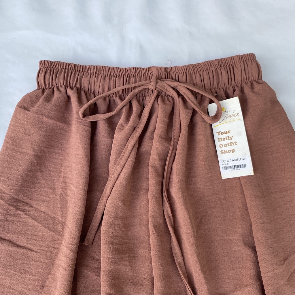 VIOLET HIGHWAIST LOOSE PANTS KULOT CRINCLE AIRFLOW-Milo