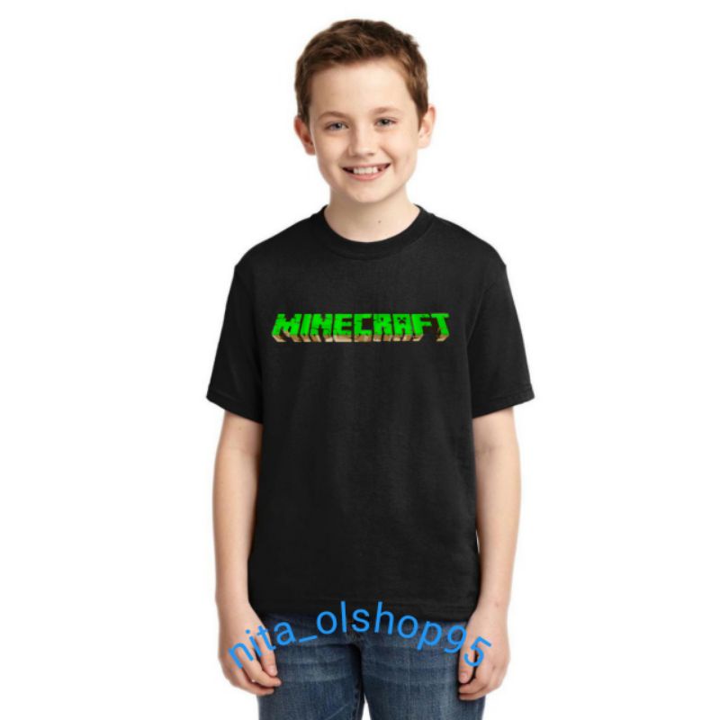 baju minecraft / kaos minicraft / baju anak karakter