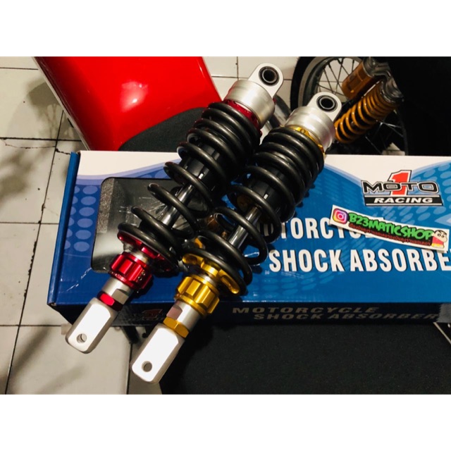 shock moto 1 non tabung klik bawah fungsi matic singel ukuran 300mm