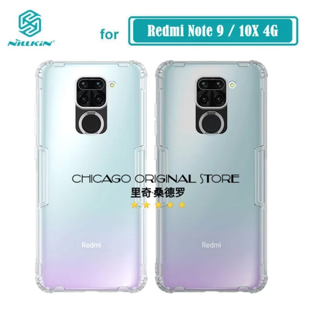 Case Xiaomi Redmi Note 9 / 10X 4G Silicone Nillkin Nature Original Soft Tpu Back Cover Clear Casing