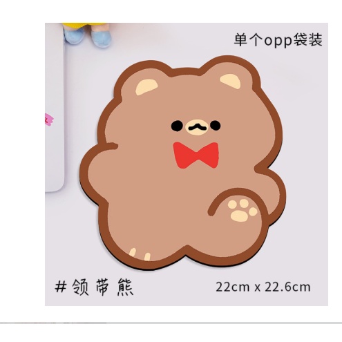 HCBS - Mouse Pad lentur karakter Gambar lucu