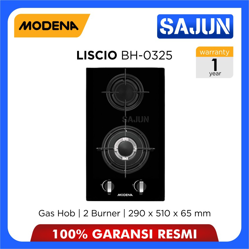 Modena Built In Gas Hob BH 0325 Kompor Tanam LISCIO BH0325