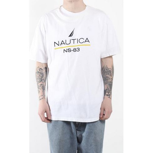 Premium Kaos Nautica - Baju Tshirt Nautica - Putih