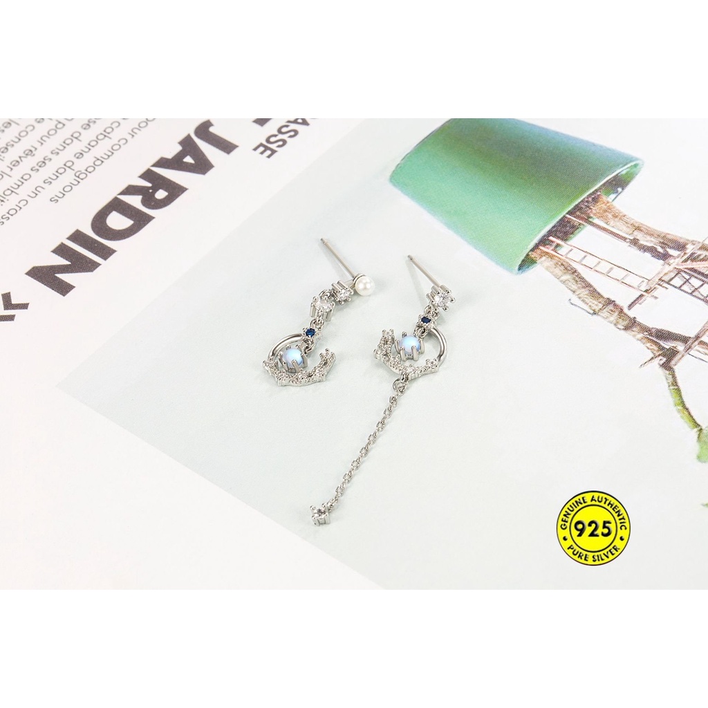 Anting Tusuk Sterling Silver 925 Dengan Batu Zircon Untuk Wanita U1018