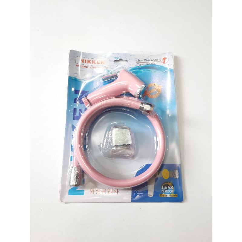 JET SHOWER CEBOK PINK NK-899 / Kran Cebok Closet Selang Fleksibel