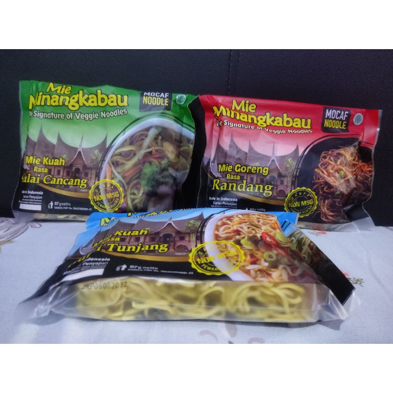 

Mie Minangkabau Rasa Rendang / Mie Sehat / Tepung Mocaf / Non MSG