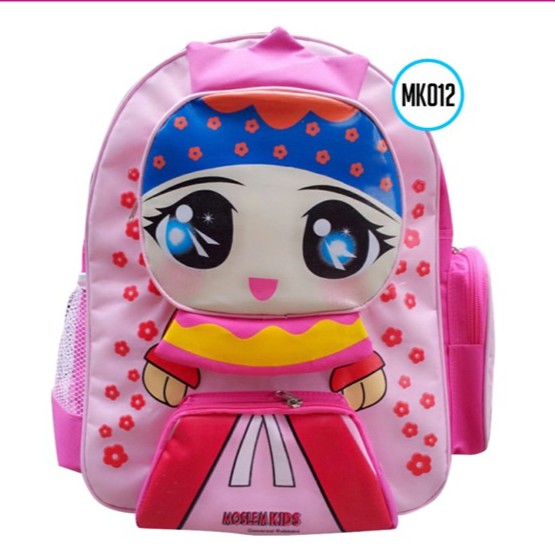 Tas Sekolah Ransel Anak SD Bag Backpack Back Pack Muslim Kids Karakter Strawberry MK 11