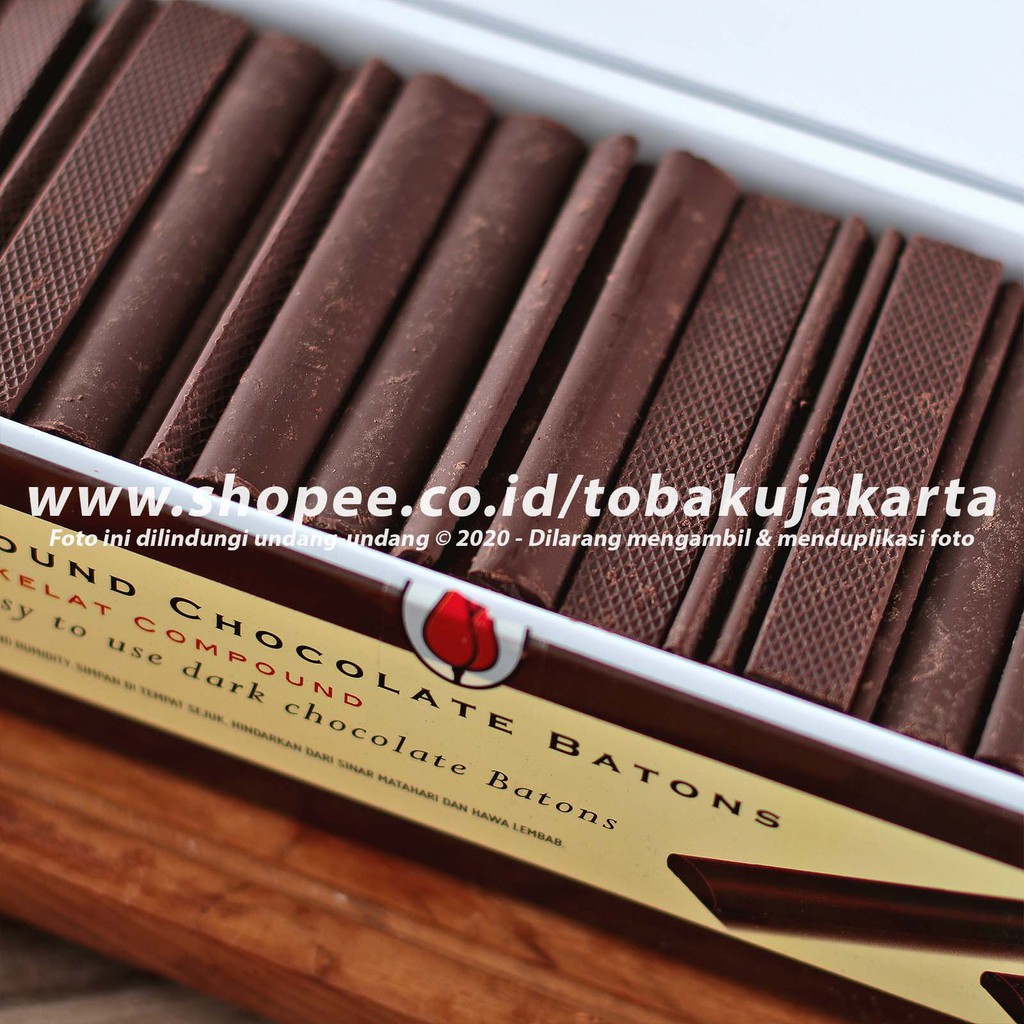 Tulip Batons Dark Chocolate COMPOUND 250gr Cokelat Batons ...