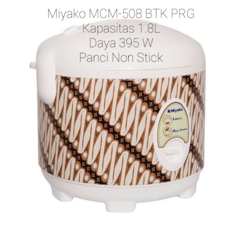 rice cooker Miyako batik edition MCM 508