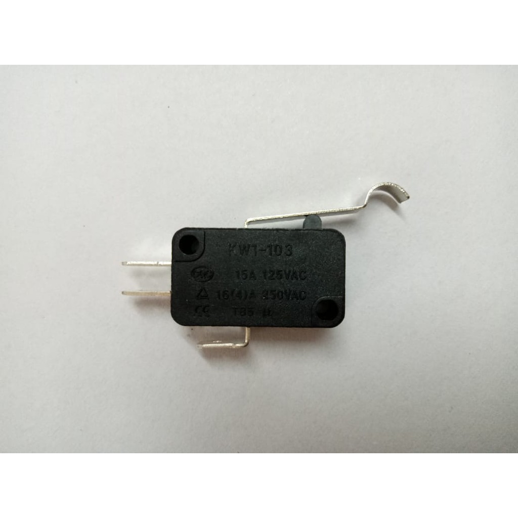 Micro / Limit Switch Plus Plat Panjang Lengkung Tanpa Roda