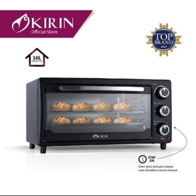KIRIN OVEN LISTRIK 16 LITER KBO 160 ELECTRIC OVEN API  ATAS BAWAH BARU RESMI