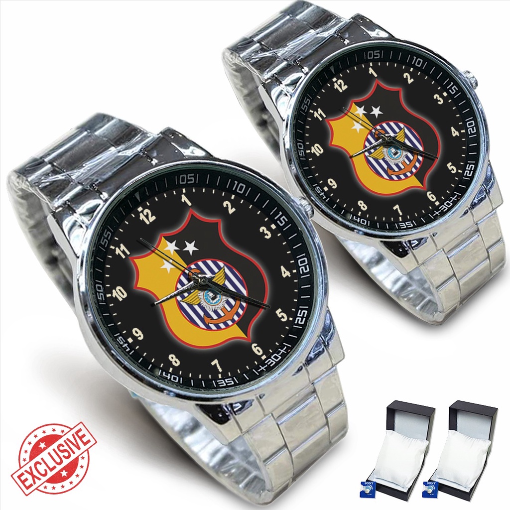 Jam Tangan Rantai Couple TMC POLRI (Amazing)