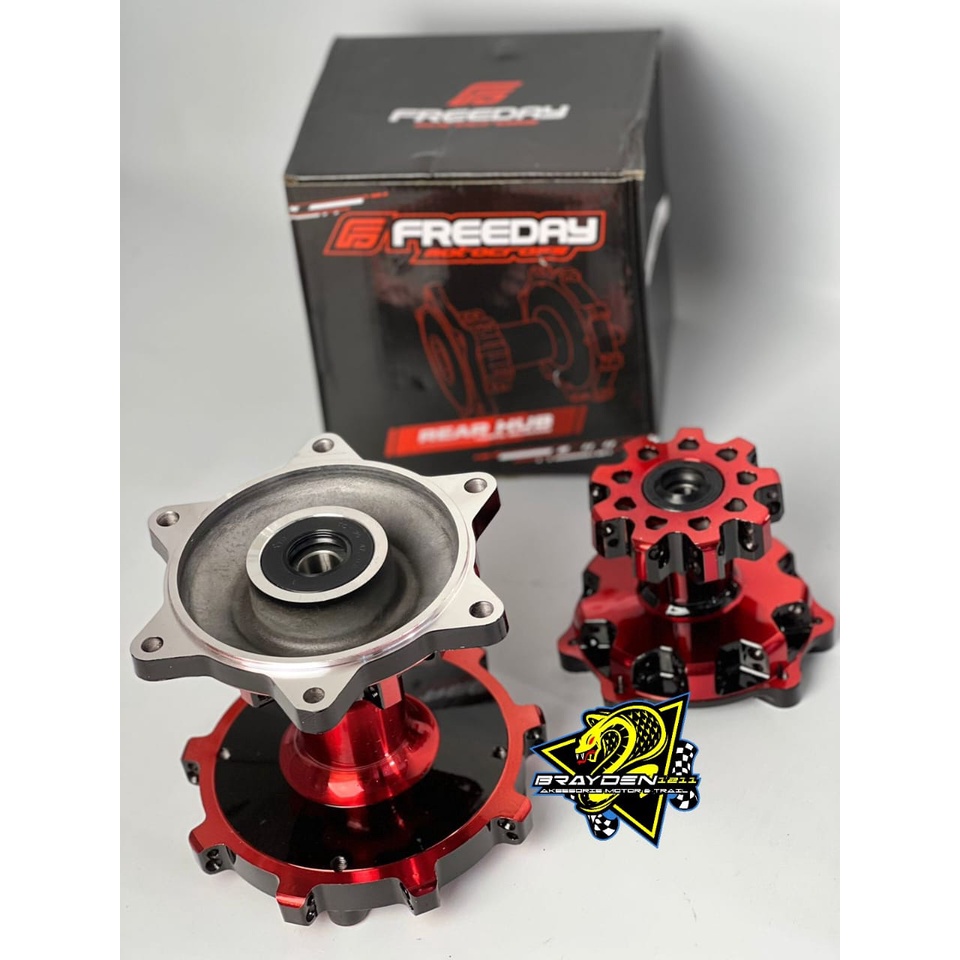 Tromol Set Depan Belakang Cross FREEDAY 2 Tone CRF 150L / TROMOL SET SUPERMOTO CRF / TROMOL CRF