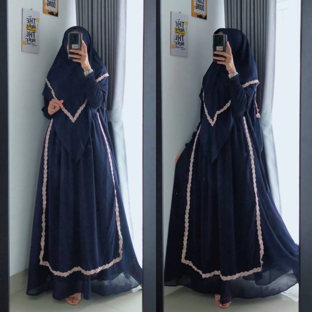 Set syari Ceruty import//Set ceruty