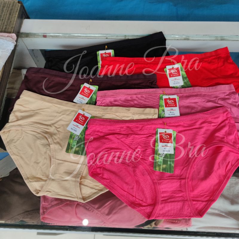 Elena Celana Dalam Wanita Sepinggul Fit BB 65kg E 9048 - CD Elena Katun Bamboo Lembut Dingin Murah